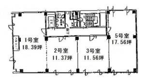 ＤＯビル新町基準階間取り図