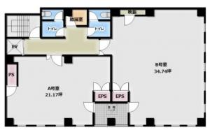 センチュリー西天満ビル基準階図面