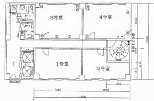 大栄ビル新館基準階間取り図