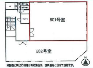 ＥＭ＆Ｃ谷町ビル５階間取り図