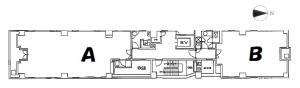 日宝南船場ビル基準階間取り図