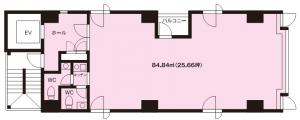 ヒガ―ポリス559内平野町二丁目中央ビル基準階図面