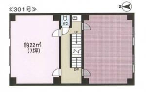 岡崎ビル基準階間取り図