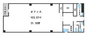 北堀江ワタリビル４階間取り図