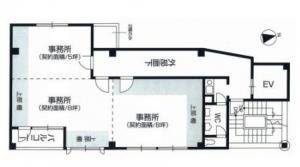 新大阪オクノビル基準階間取り図