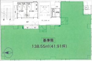 島町第二野村ビル基準階図面