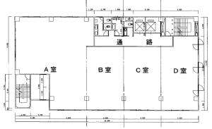 エサカ中央ビル基準階間取り図