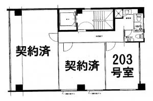 伊東ビル２階間取り図