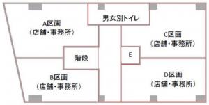 ＢＥＡＲＥ元町駅前ビル基準階間取り図