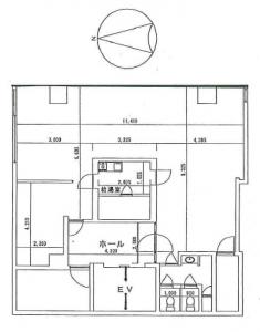 ベレーザ北浜ビル４階間取り図