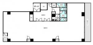 ＴＭ南森町ビル基準階間取り図
