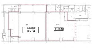 ダイトー江坂駅前ビル１階間取り図
