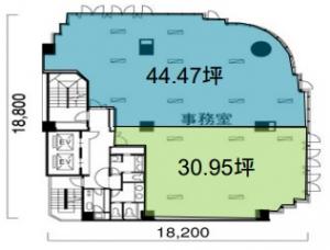 肥後橋プラザビル基準階図面
