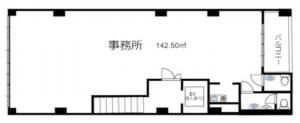 太陽マークビル基準階間取り図