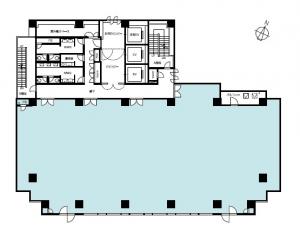 中津センタービル基準階間取り図