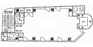 幸福ビル別館基準階間取り図