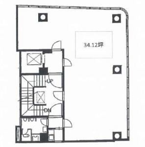 細井ビル基準階間取り図