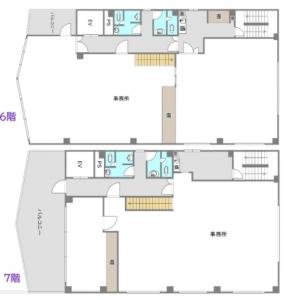 セブンビル材木町最上階間取り図