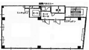 本町コスモビル基準階図面