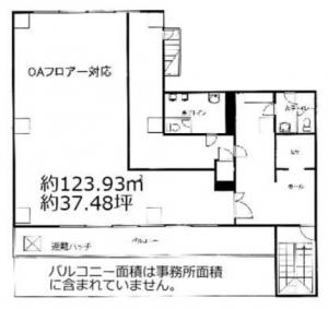 大阪タイガービル８階間取り図