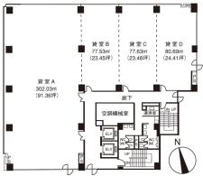 大津第一生命ビルディング基準階間取り図