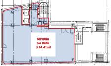 新宿通東洋ビル基準階間取り図
