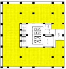 大阪JPビル基準階図面