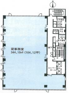 日販堂島ビル間取り図