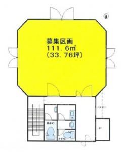 立売堀一番館ビル基準階間取り図