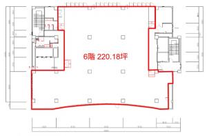 キング大阪ビル６階間取り図