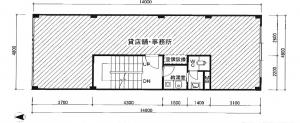 フォーラム東梅田ビル基準階間取り図