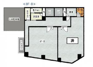 新なにわ筋中川ビル基準階間取り図