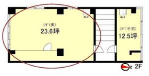 伏見町ホンダビル２階間取り図