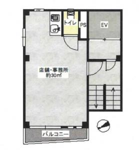 阿波座フジビル基準階間取り図