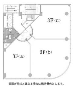 ＤＧビルなにわ筋ビル基準階間取り図