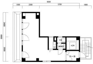 セントレ長堀ビル基準階間取り図