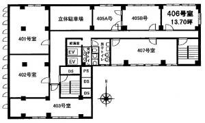 日生ビル東館４階間取り図