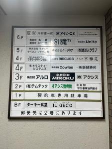 光悦ビル　案内板
