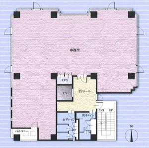 西中島ＮＴビル間取り図