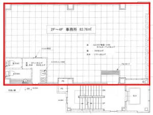 トヨコウビル基準階間取り図