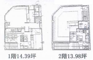 スクエア北浜基準階間取り図