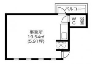 ロックベイシスビル６階間取り図