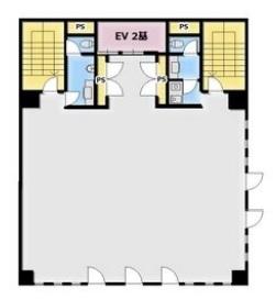 船場エコービル基準階間取り図
