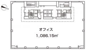 大阪第一生命ビルディング基準階間取り図