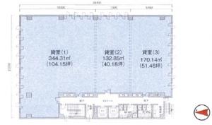 岩田東急ビル基準階間取り図