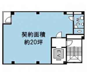 Ｉビル（アイビル）基準階間取り図