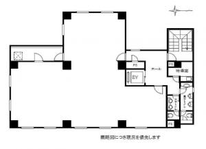 中津グランドビル基準階間取り図