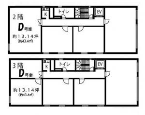 ＮＩＬ南船場ビル基準階間取り図
