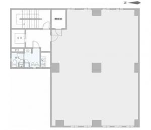 大阪国際学院扇町ビル基準階間取り図