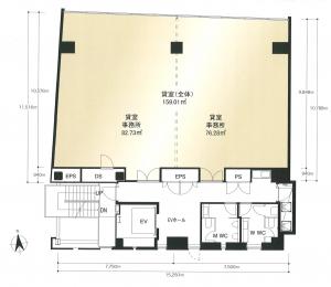 平和不動産北浜ビル間取り図